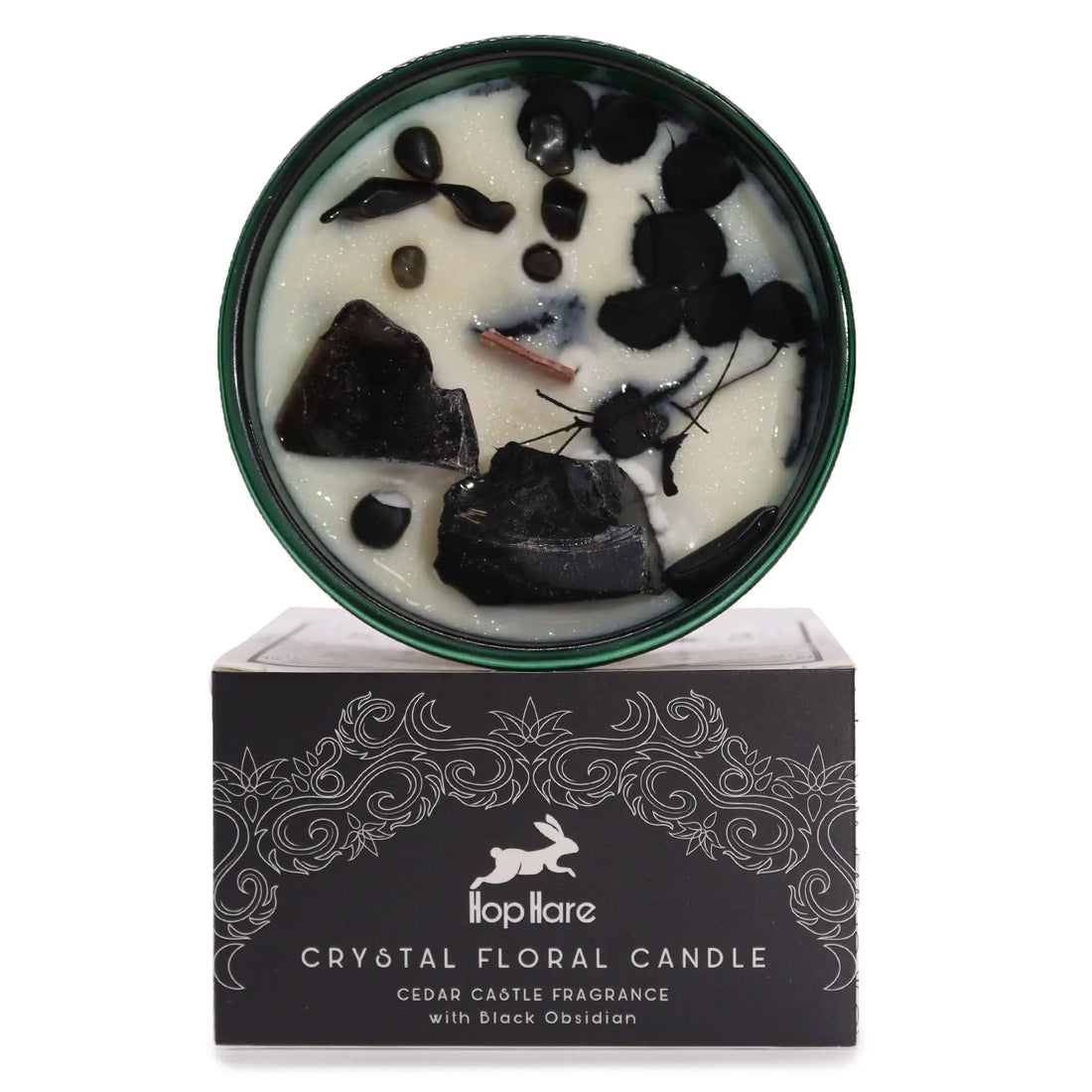 Enchant Your Space with the Mystical Hop Hare Crystal Magic Flower Candles ✨🕯️