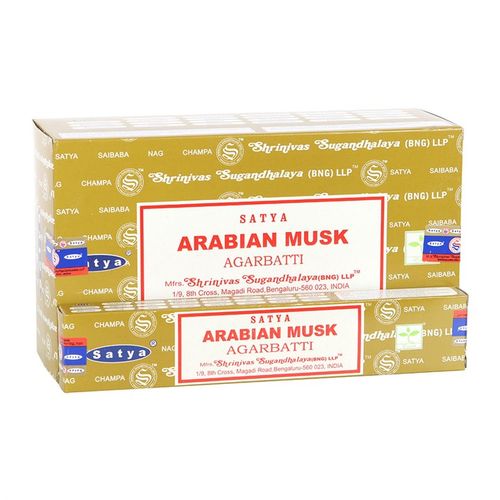 12 Packs of Arabian Musk Incense Sticks by Satya From Witch, Please!
