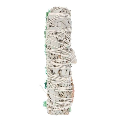 6in Ritual Wand Smudge Stick with White Sage, Abalone and Quartz From Witch, Please!