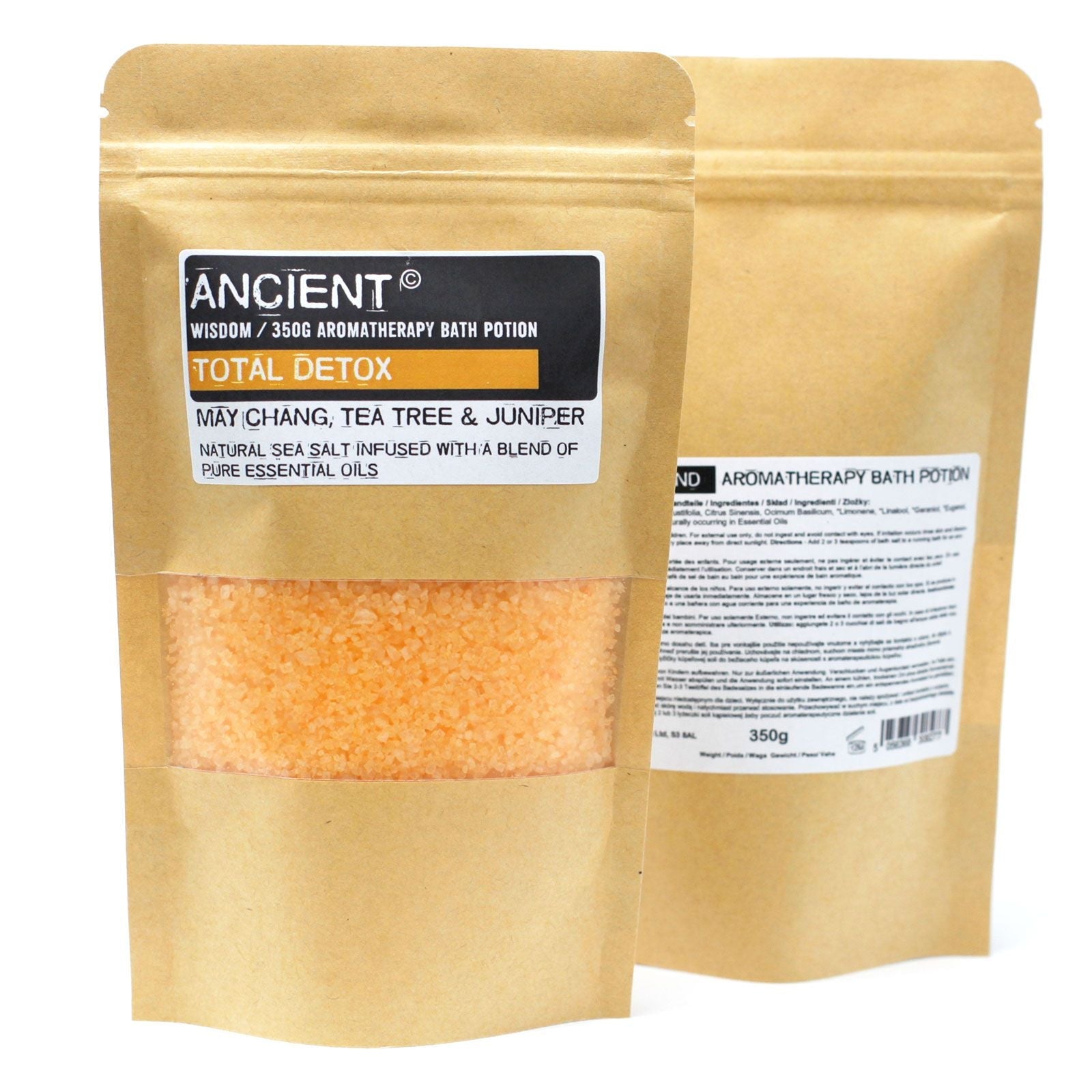 Aromatherapy Bath Potion in Kraft Bag 350g - Total Detox - Aromatherapy Bath Potion 350g