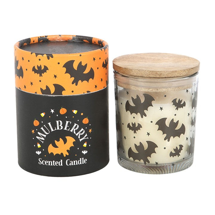 Bat Print Mulberry Candle - Candle