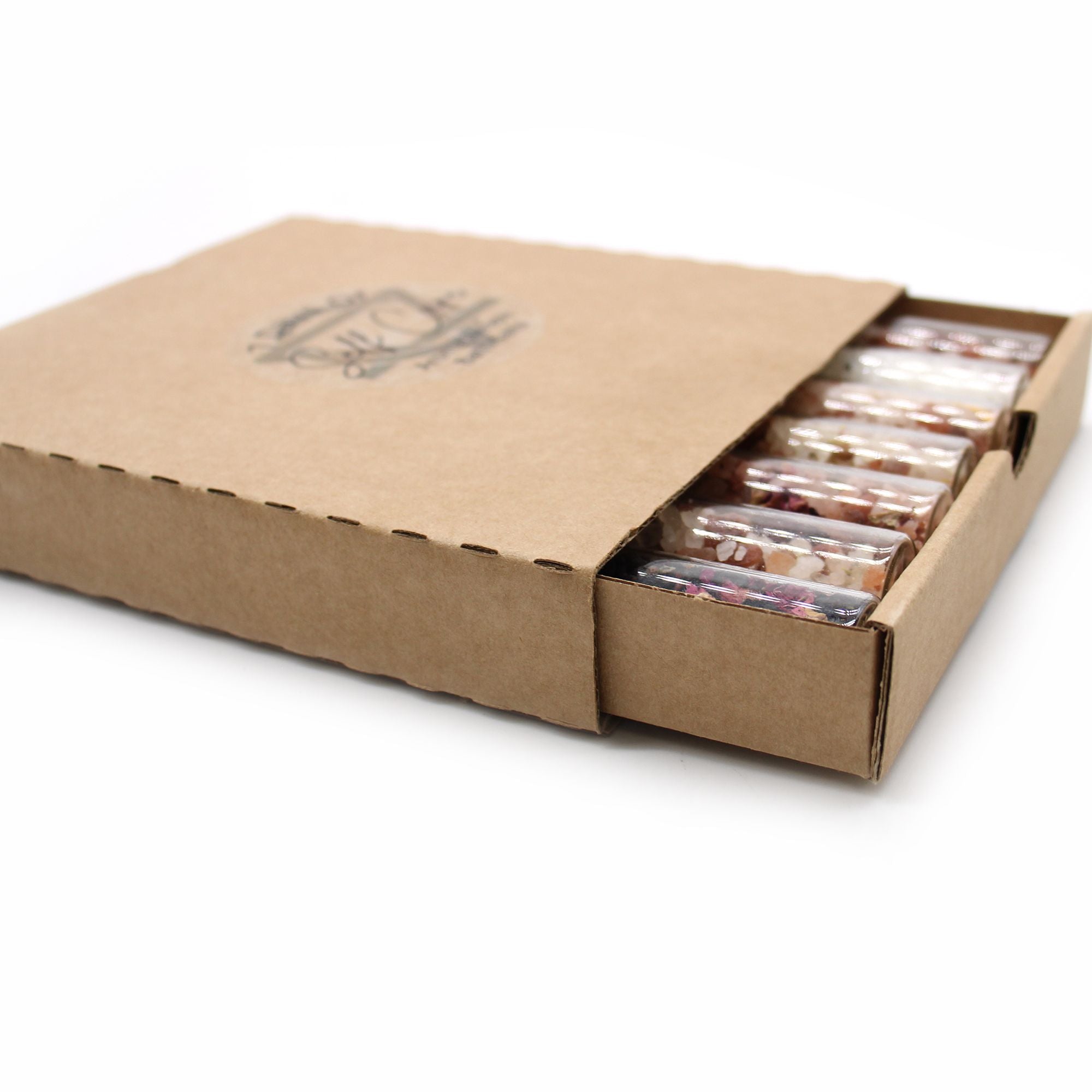 Bath Salts in Vials - Gift Pack of 7 - Bath Salts in Vials