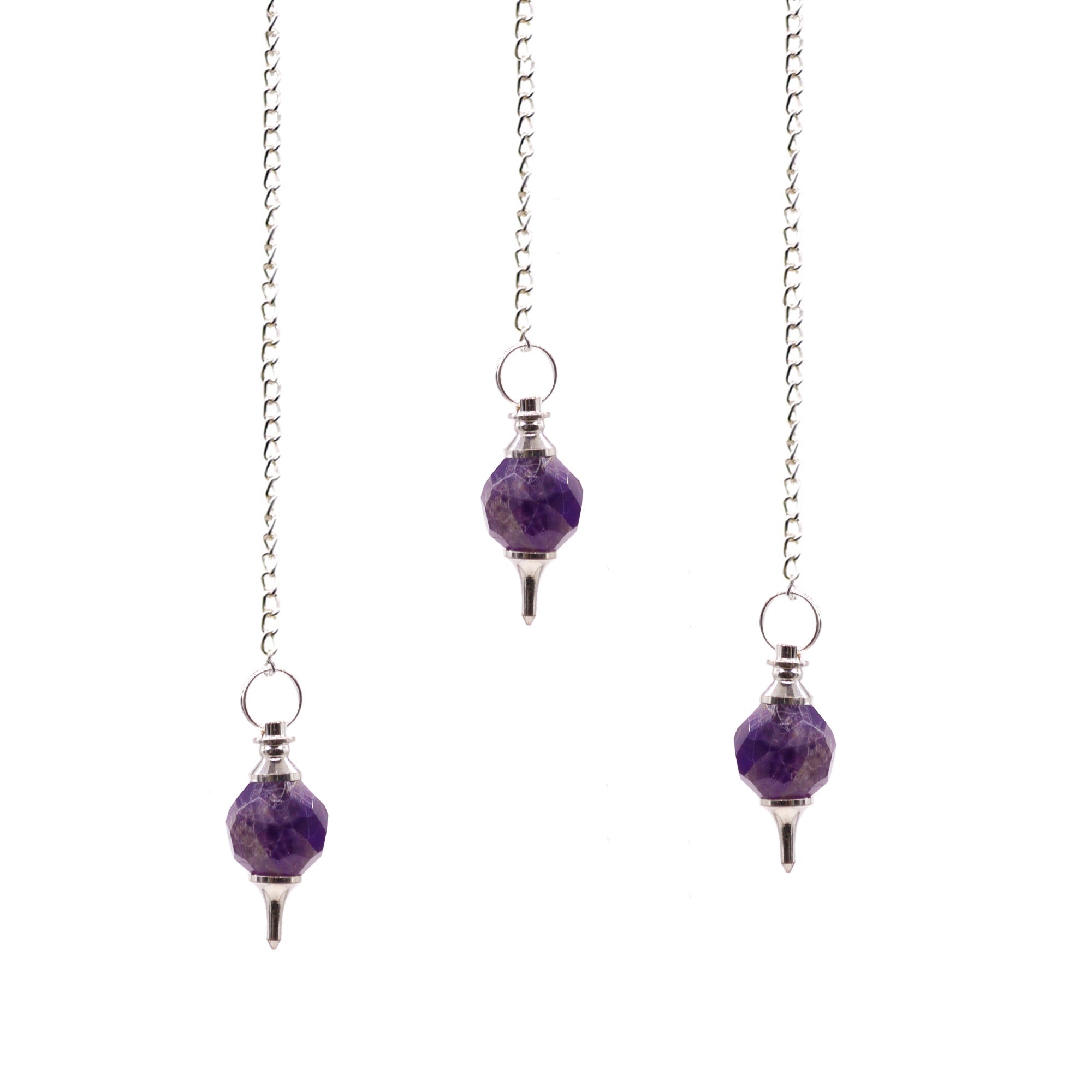 Facted Gemstone Pendulum - Amethyst From Witch, Please!