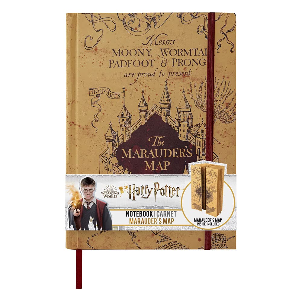 Harry Potter Notebook-Foldable Marauder's Map