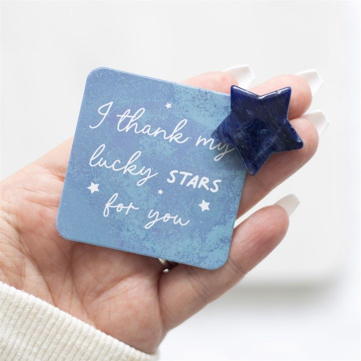 Lucky Stars Lucky Sodalite Crystal Star in a Bag From Witch, Please!