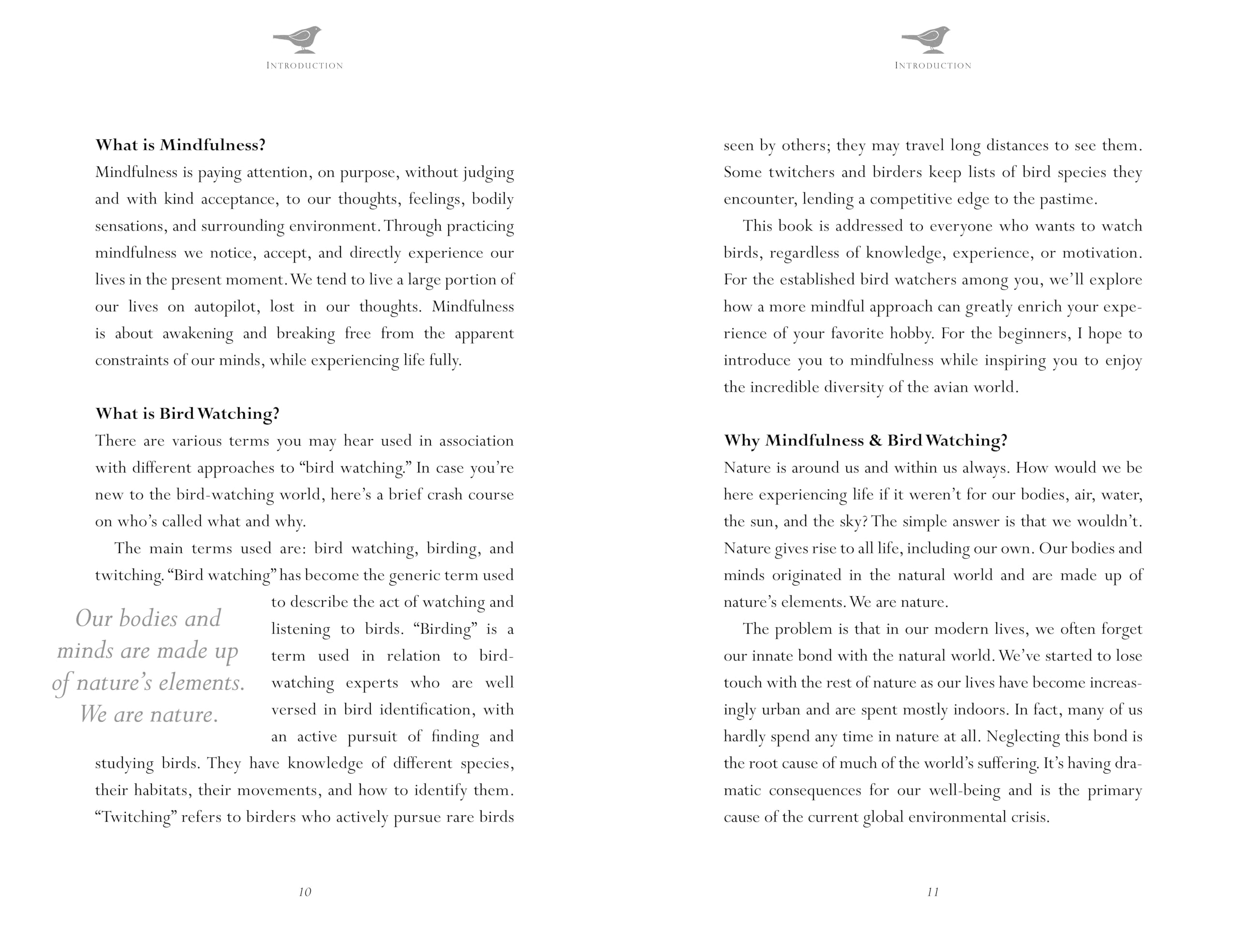 Mindfulness in Bird Watching : Meditations on Nature & Freedom - Sold by Witch, Please!