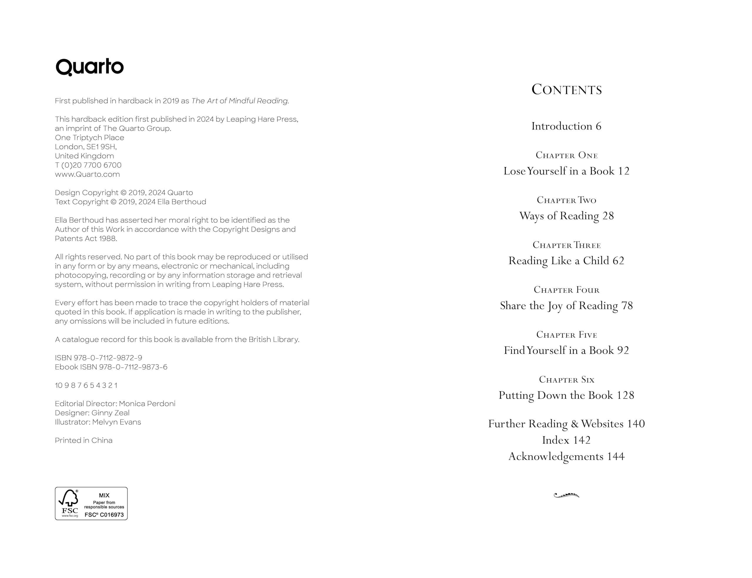 Mindfulness in Reading : Meditations on Words & Wisdom - Sold by Witch, Please!