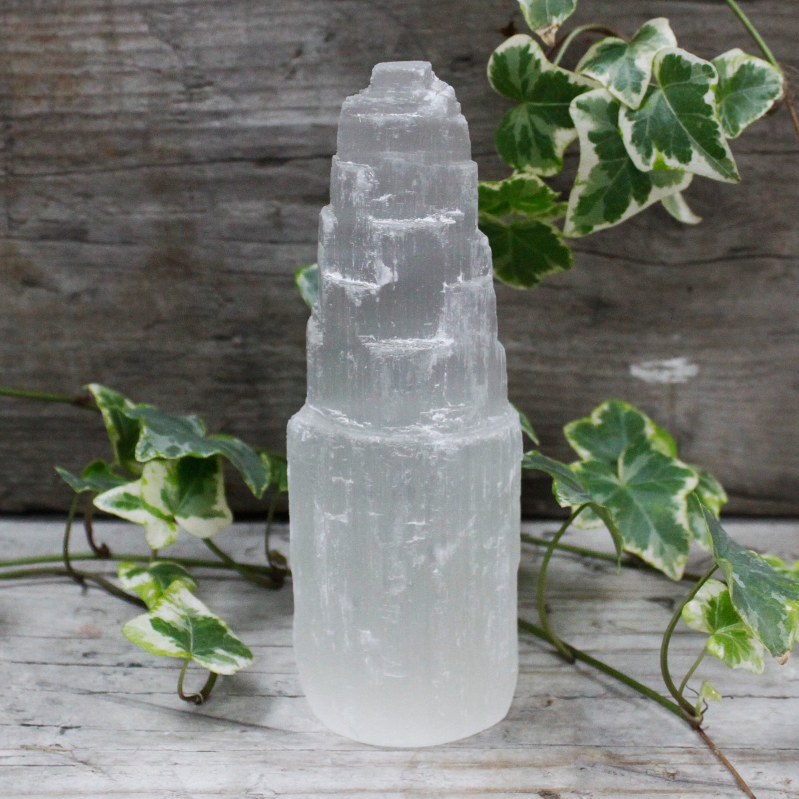 Natiural Selenite Tower - 15 cm From Witch, Please!
