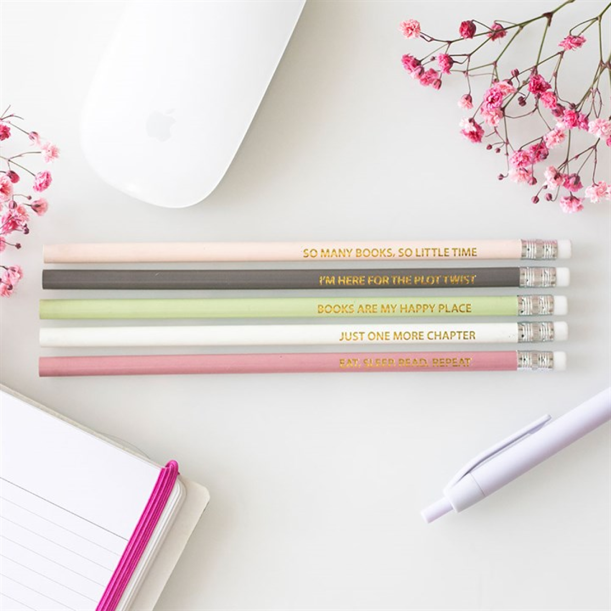 Literature Inspired Pencil Set for Book Lovers Writers – Witch, Please!