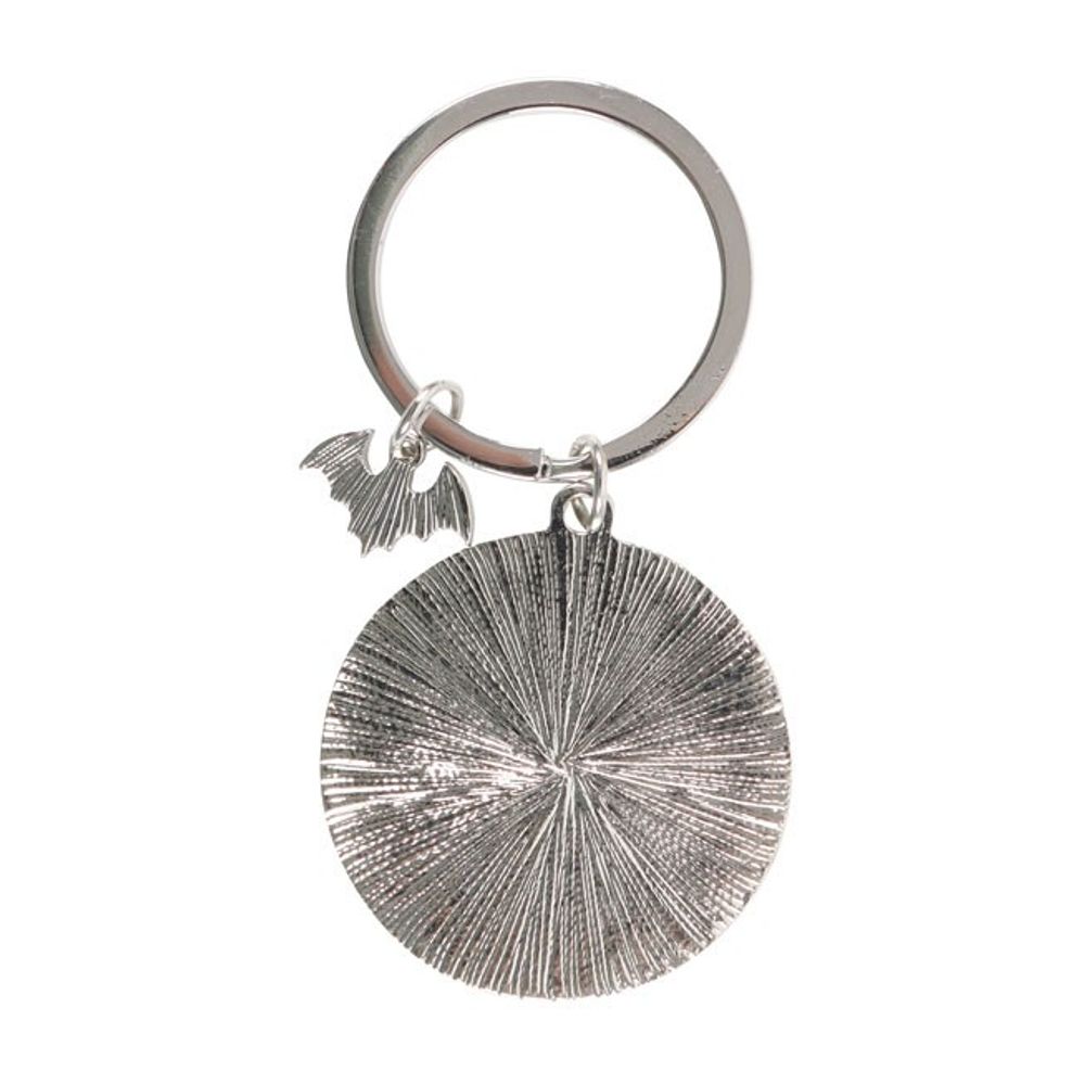 Round Bat Shit Crazy Keyring From Witch, Please!