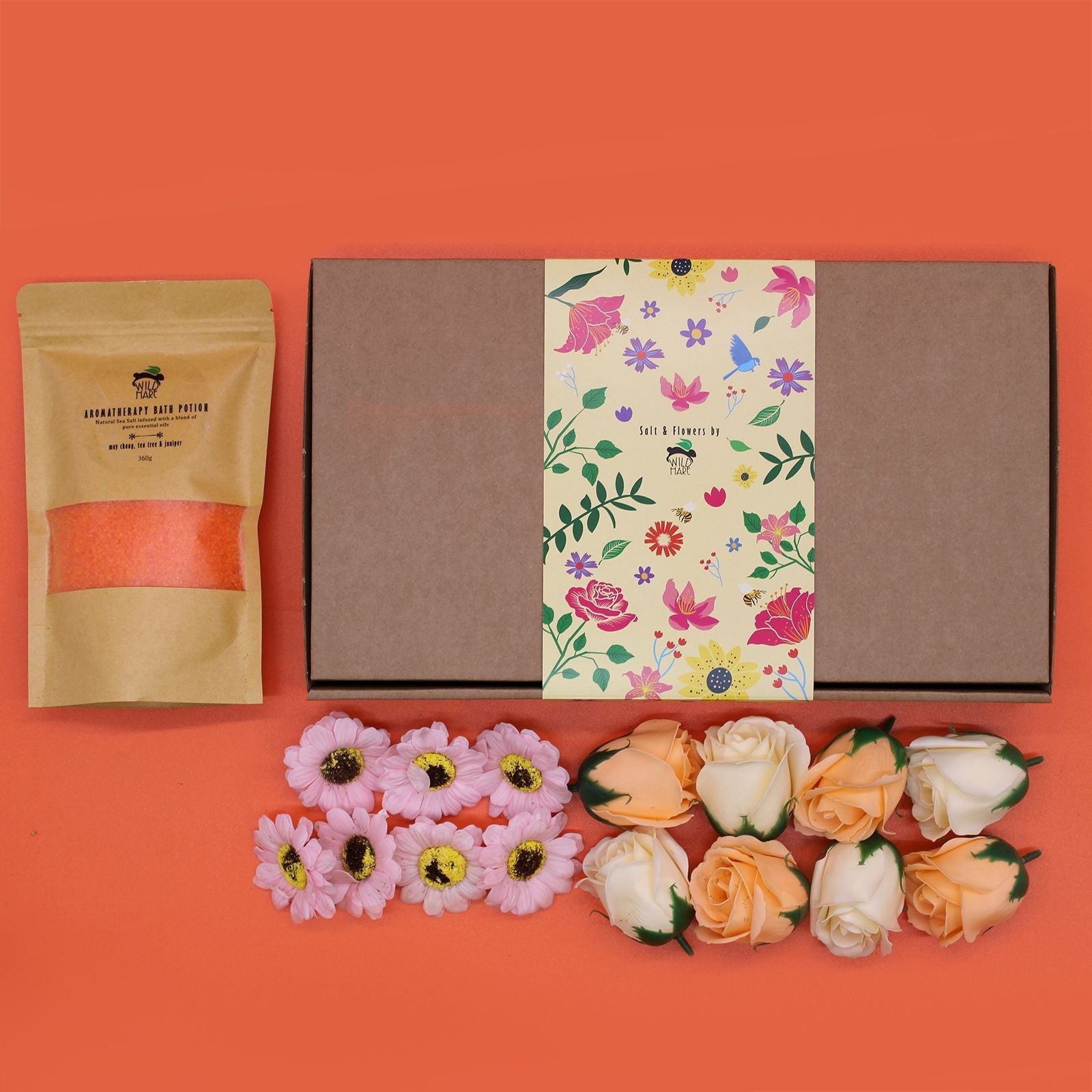 Salt Soak Gift Set - Total Detox - Wild Hare Salt & Flowers Sets
