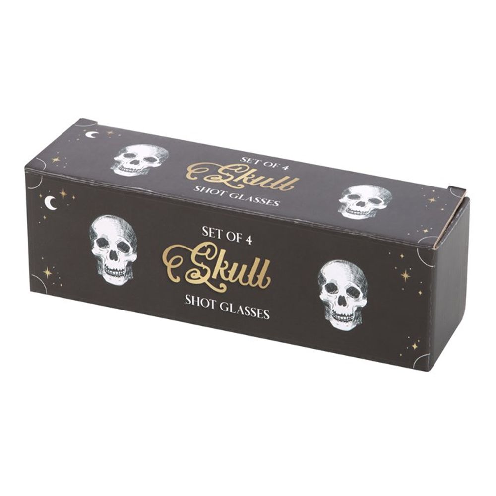 Set of 4 Skull Shot Glasses Set From Witch, Please!
