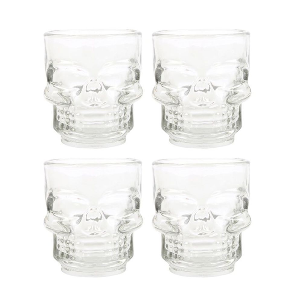 Set of 4 Skull Shot Glasses Set From Witch, Please!