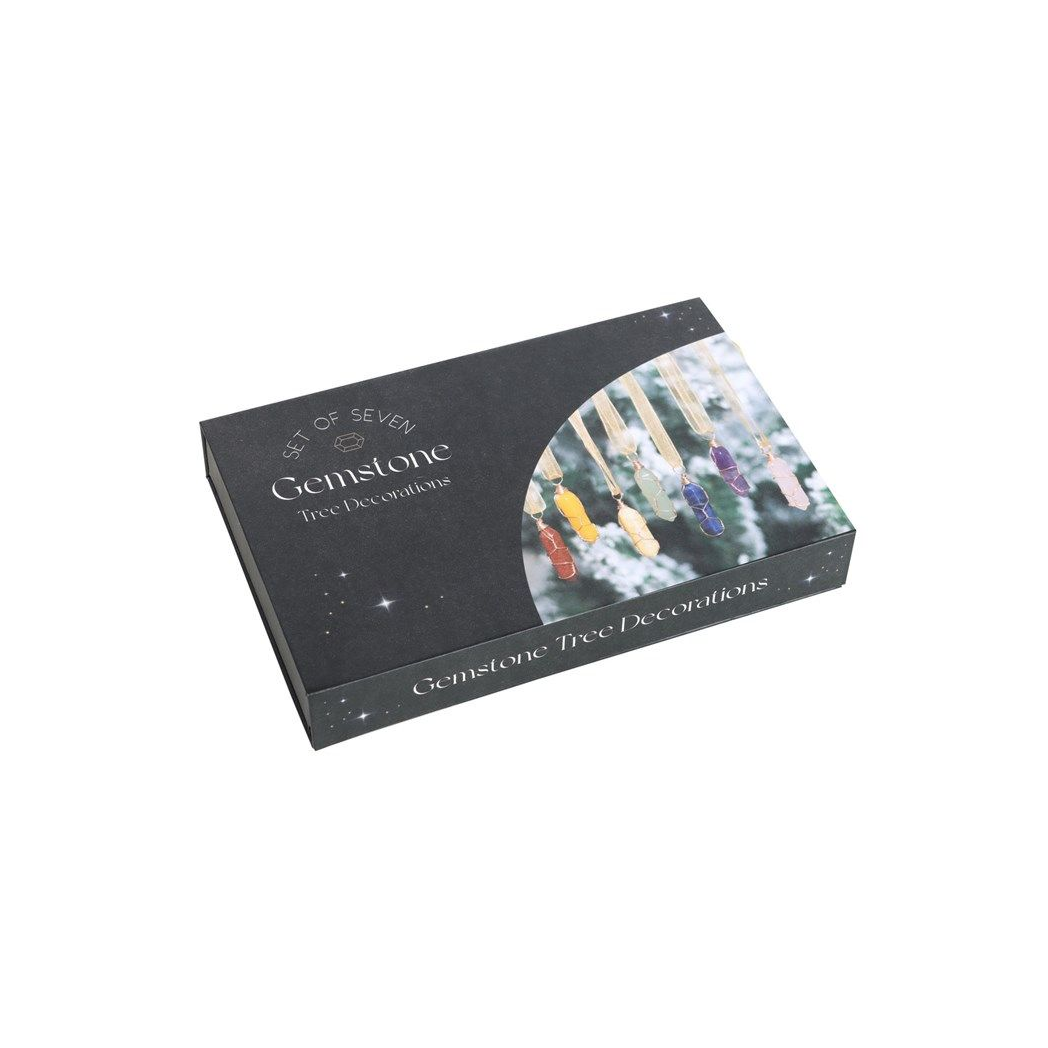 Set of 7 Hanging Crystal Tree Decorations From Witch, Please!