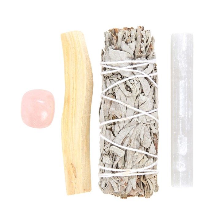 Smudge Kit with Rose Quartz Crystal From Witch, Please!