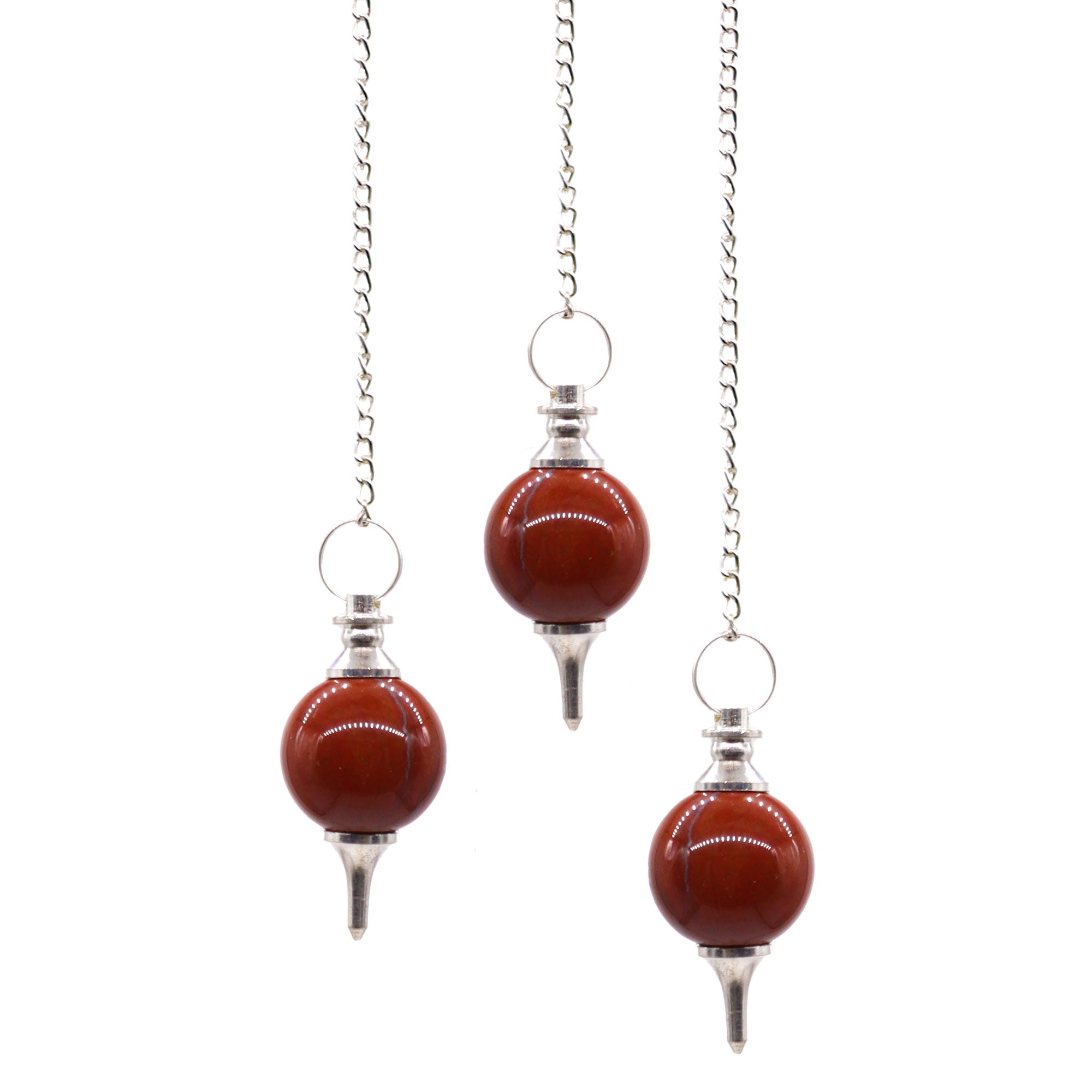 Sphere Pendulums - Red Jasper From Witch, Please!