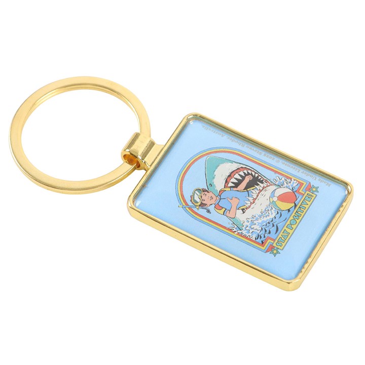 Stay Positive Keyring by Steven Rhodes