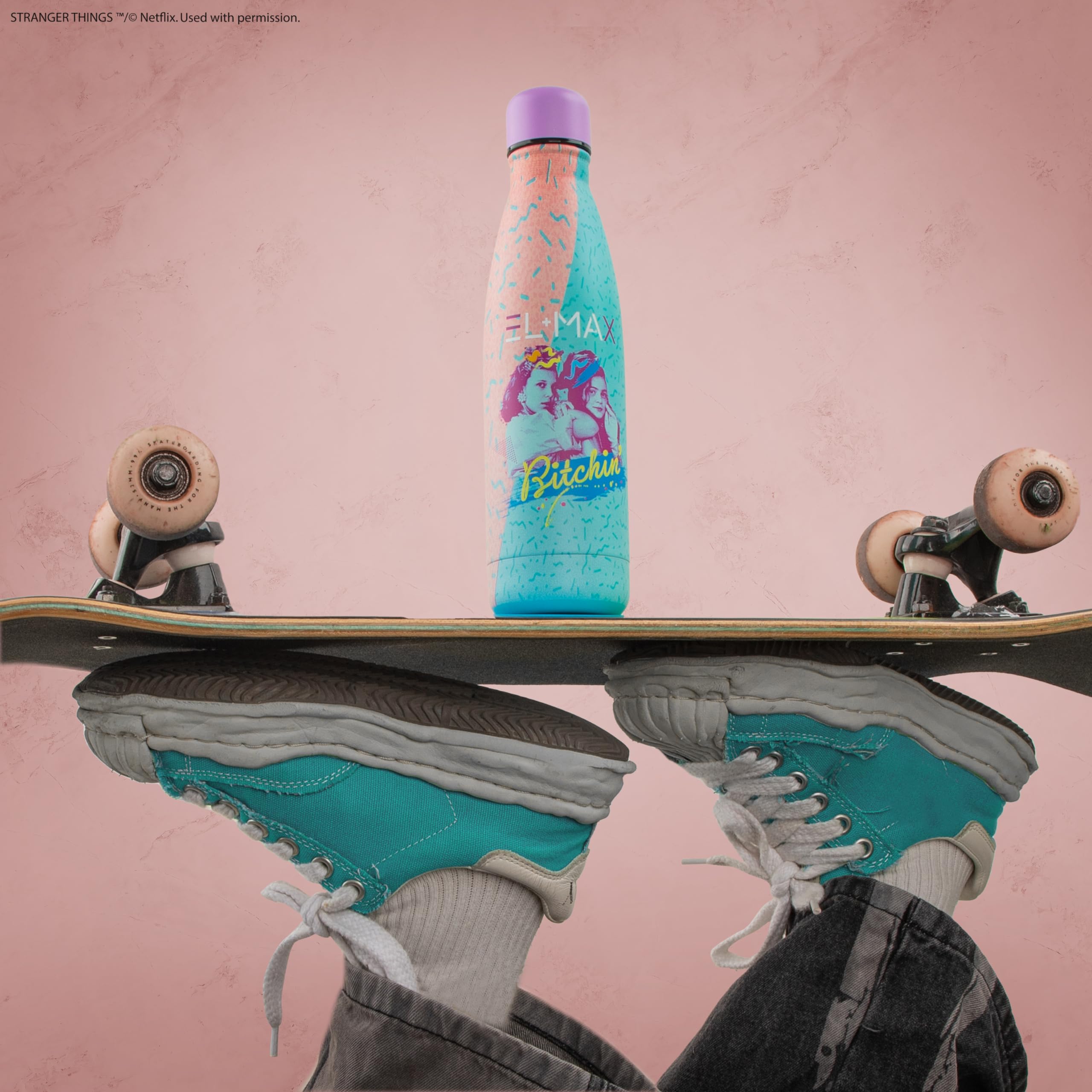 Stranger Things Water Bottle Bitchin