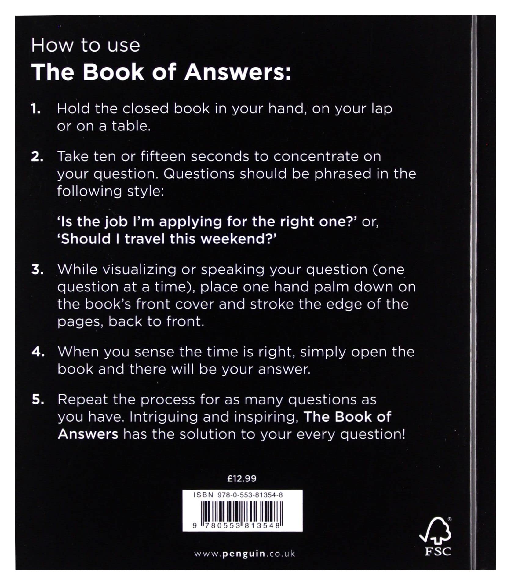 The Book Of Answers : The gift book that became an internet sensation, offering both enlightenment and entertainment - Sold by Witch, Please!