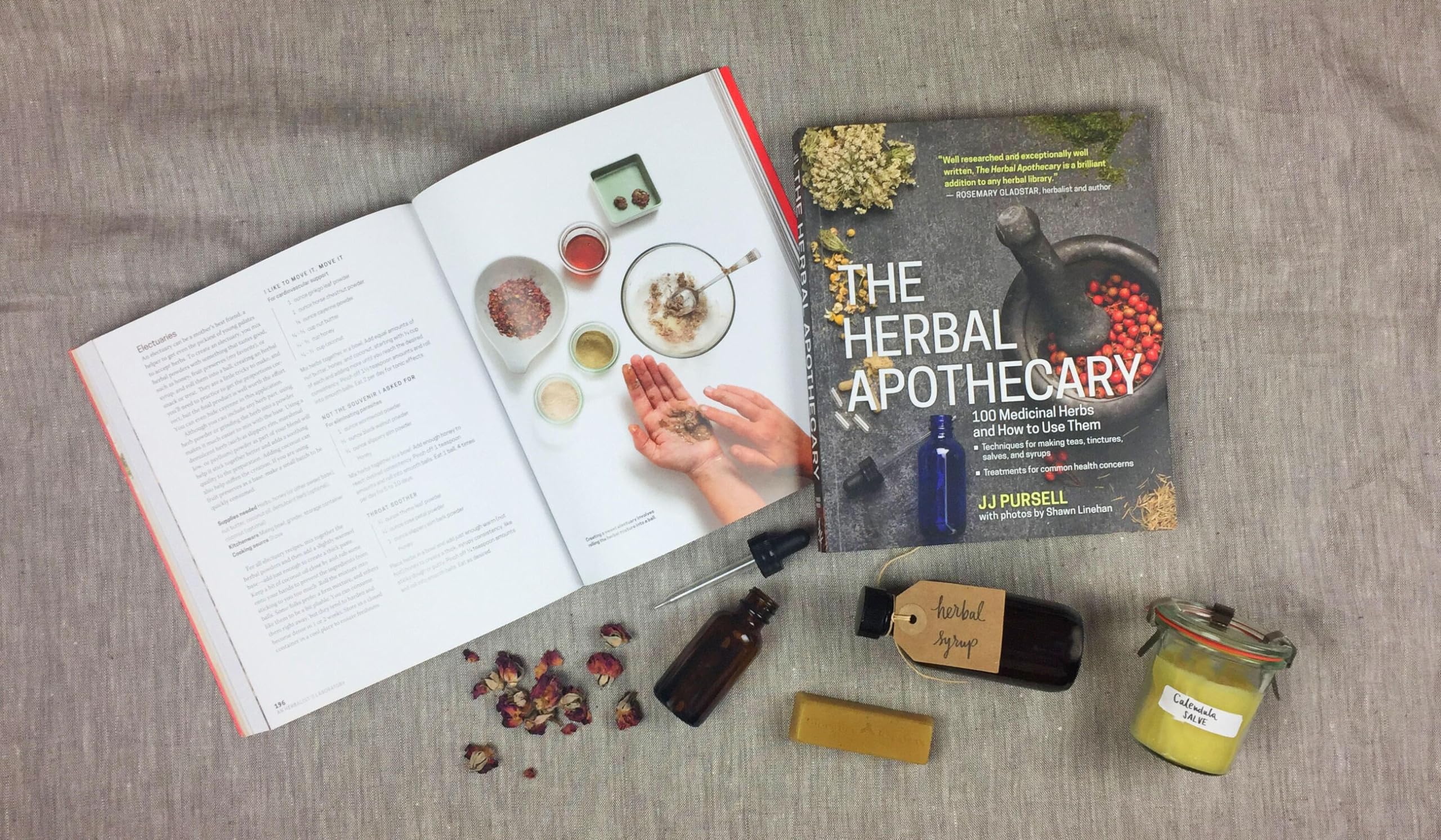 The Herbal Apothecary : 100 Medicinal Herbs and How to Use Them - Sold by Witch, Please!
