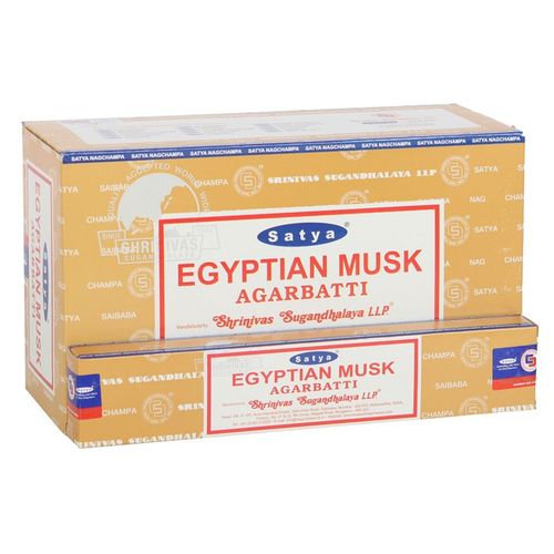 12 Packs of Egyptian Musk Incense Sticks by Satya From Witch, Please!