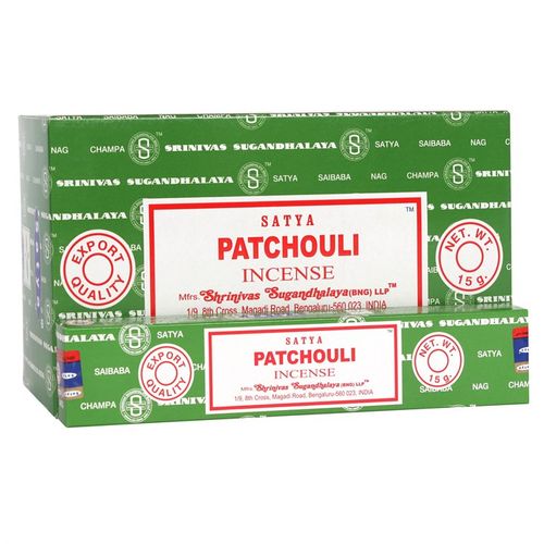 12 Packs of Patchouli Forest Incense Sticks by Satya From Witch, Please!