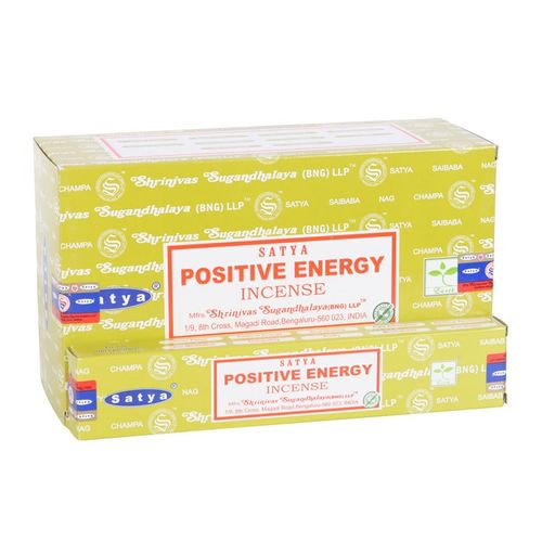 12 Packs of Positive Energy Incense Sticks by Satya From Witch, Please!