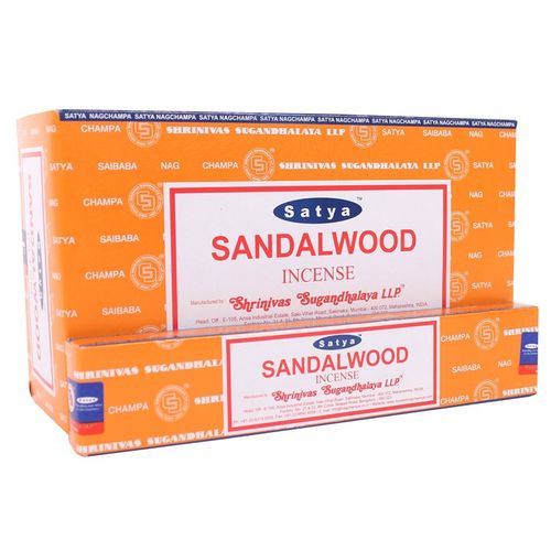 12 Packs of Sandalwood Incense Sticks by Satya From Witch, Please!