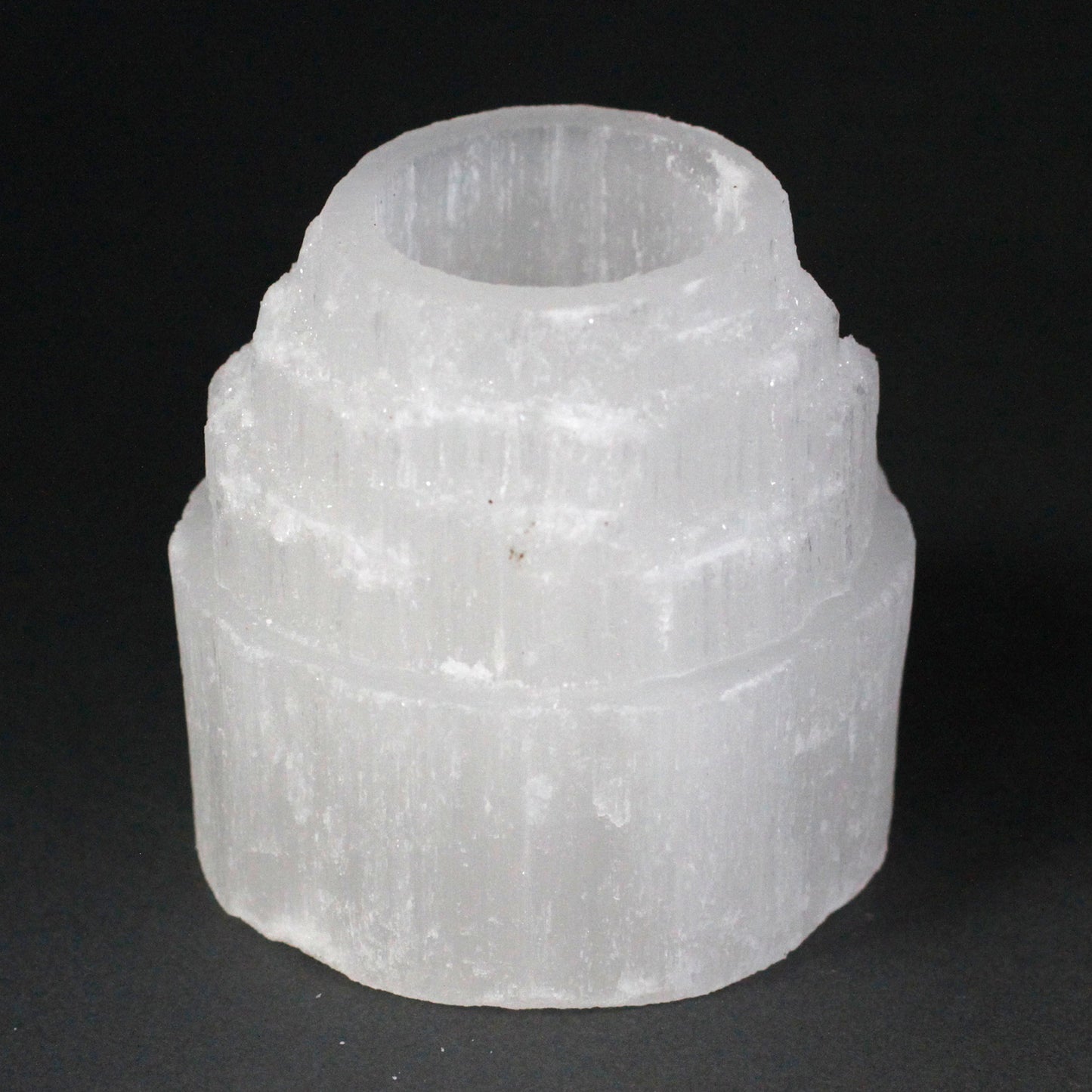 Selenite Mountain Top Candle Holder - 8 cm From Witch, Please!