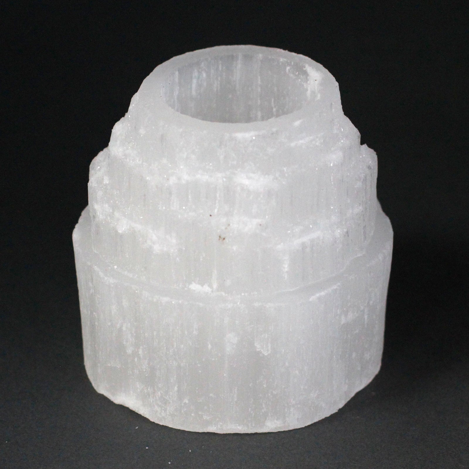 Selenite Mountain Top Candle Holder - 8 cm From Witch, Please!