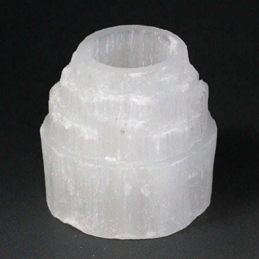 Selenite Mountain Top Candle Holder - 8 cm From Witch, Please!