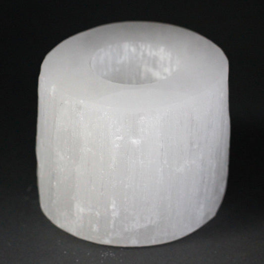 Selenite Cylinder Candle Holder - 8 cm From Witch, Please!