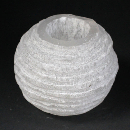 Selenite Snowball Candle Holder - 8 cm From Witch, Please!