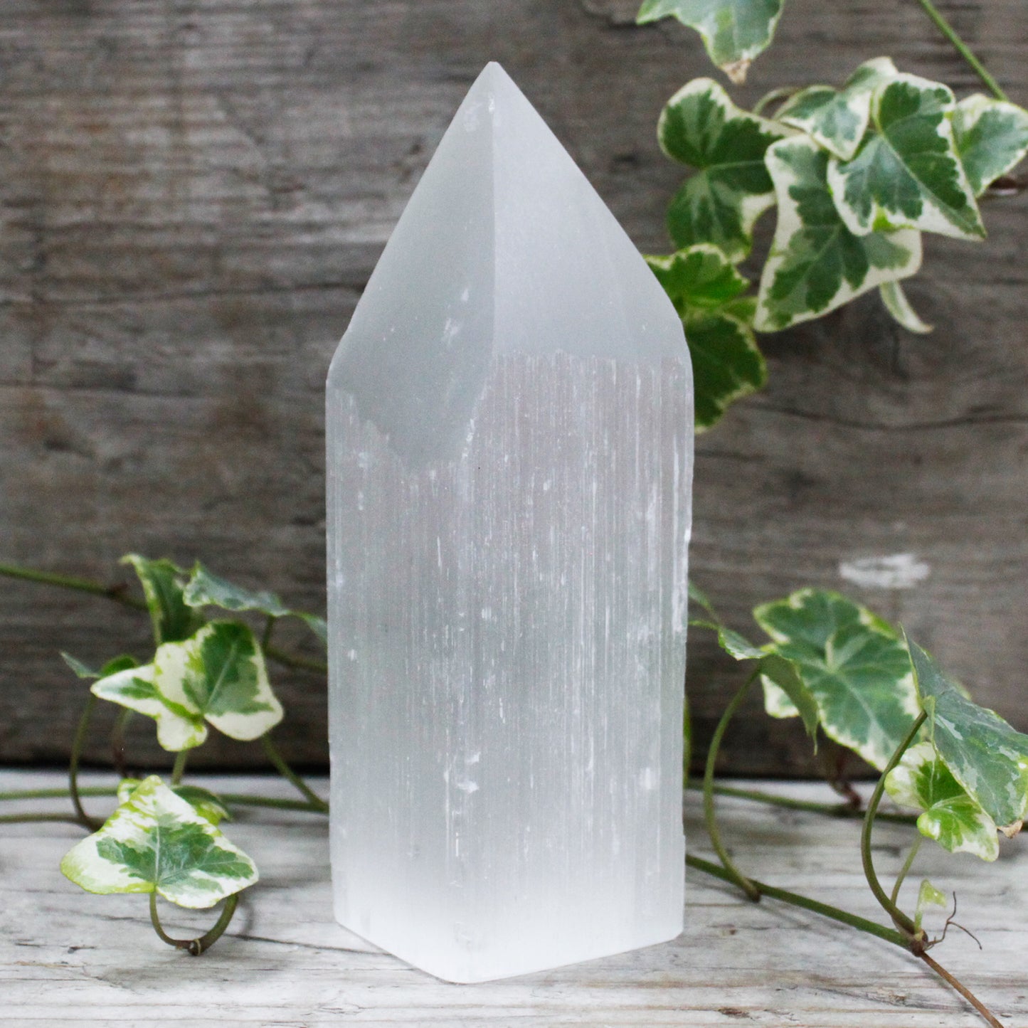 Selenite Pencil Point Tower - 15 cm From Witch, Please!