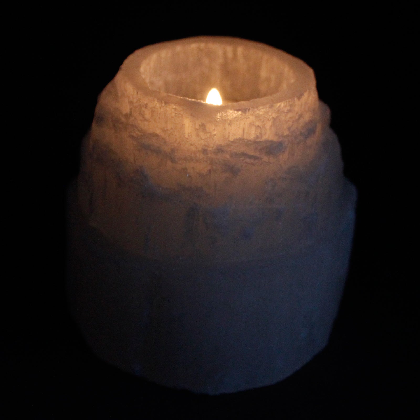 Selenite Mountain Top Candle Holder - 8 cm From Witch, Please!