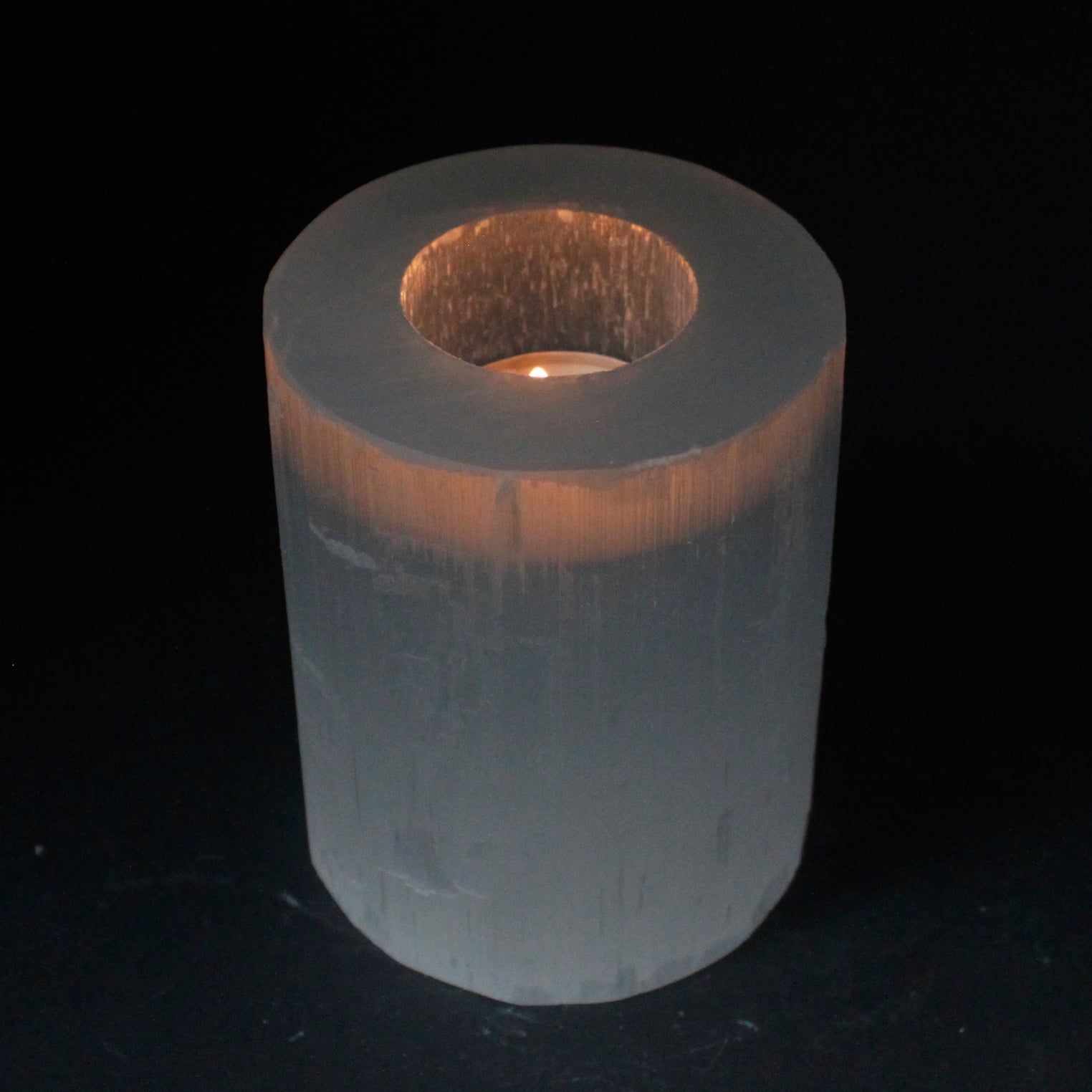 Selenite Cylinder Candle Holder - 10 cm From Witch, Please!
