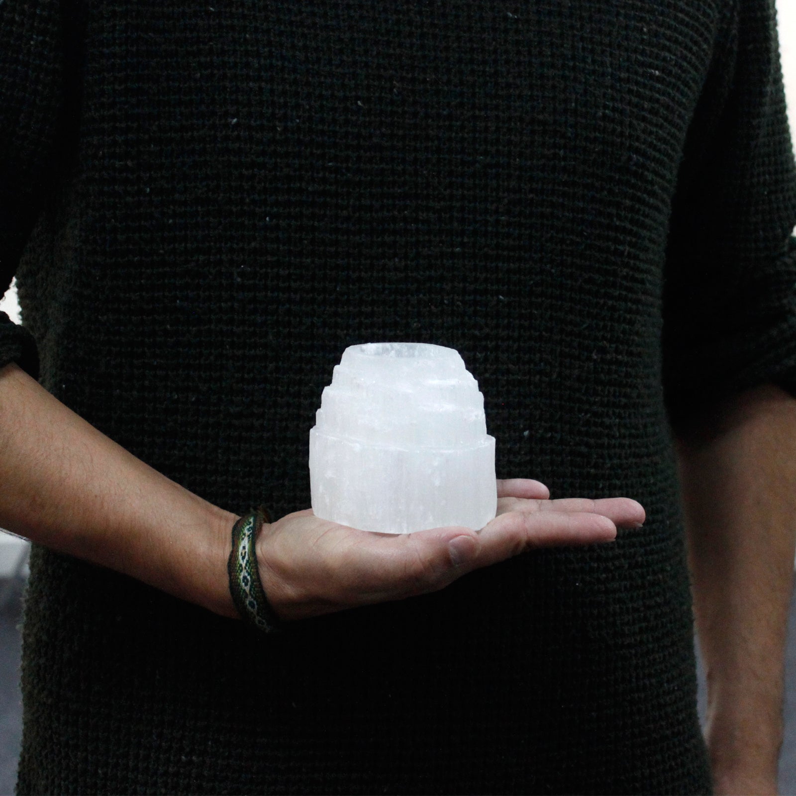 Selenite Mountain Top Candle Holder - 8 cm From Witch, Please!