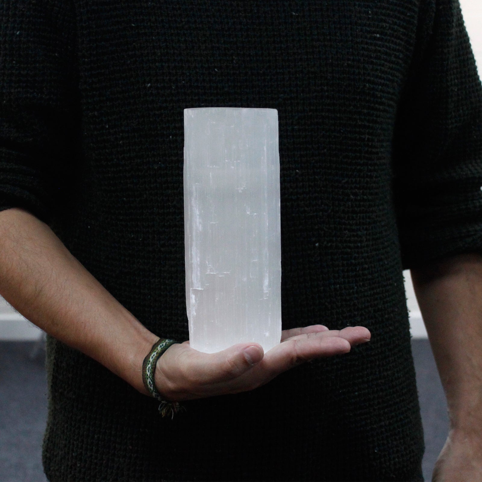 Selenite Cylinder Candle Holder - 20 cm From Witch, Please!