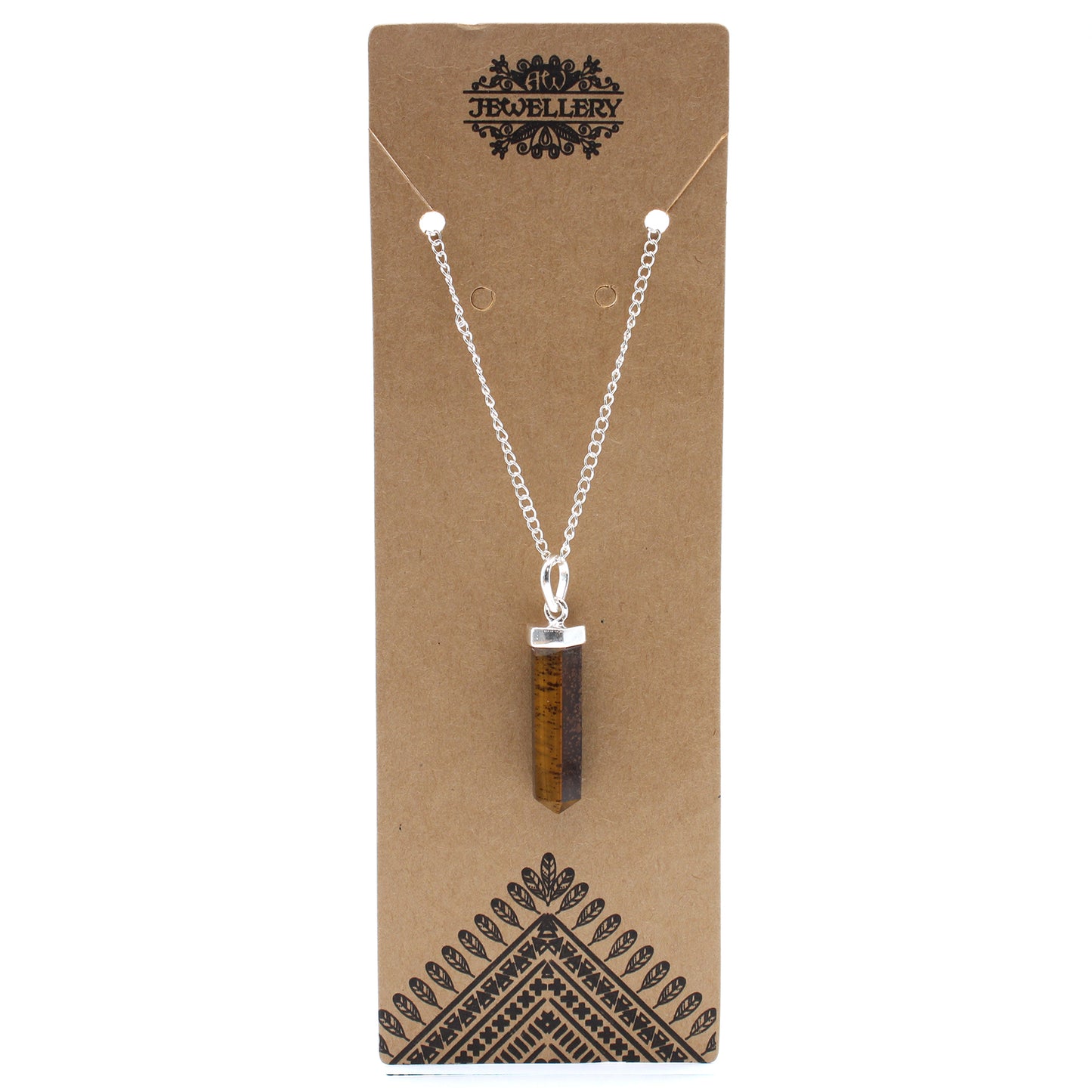 Gemstone Classic Point Pendant - Tiger Eye From Witch, Please!
