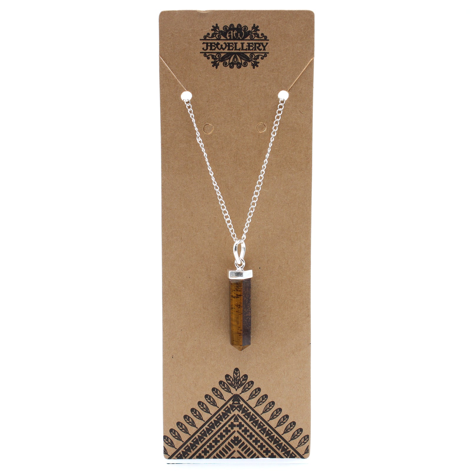 Gemstone Classic Point Pendant - Tiger Eye From Witch, Please!