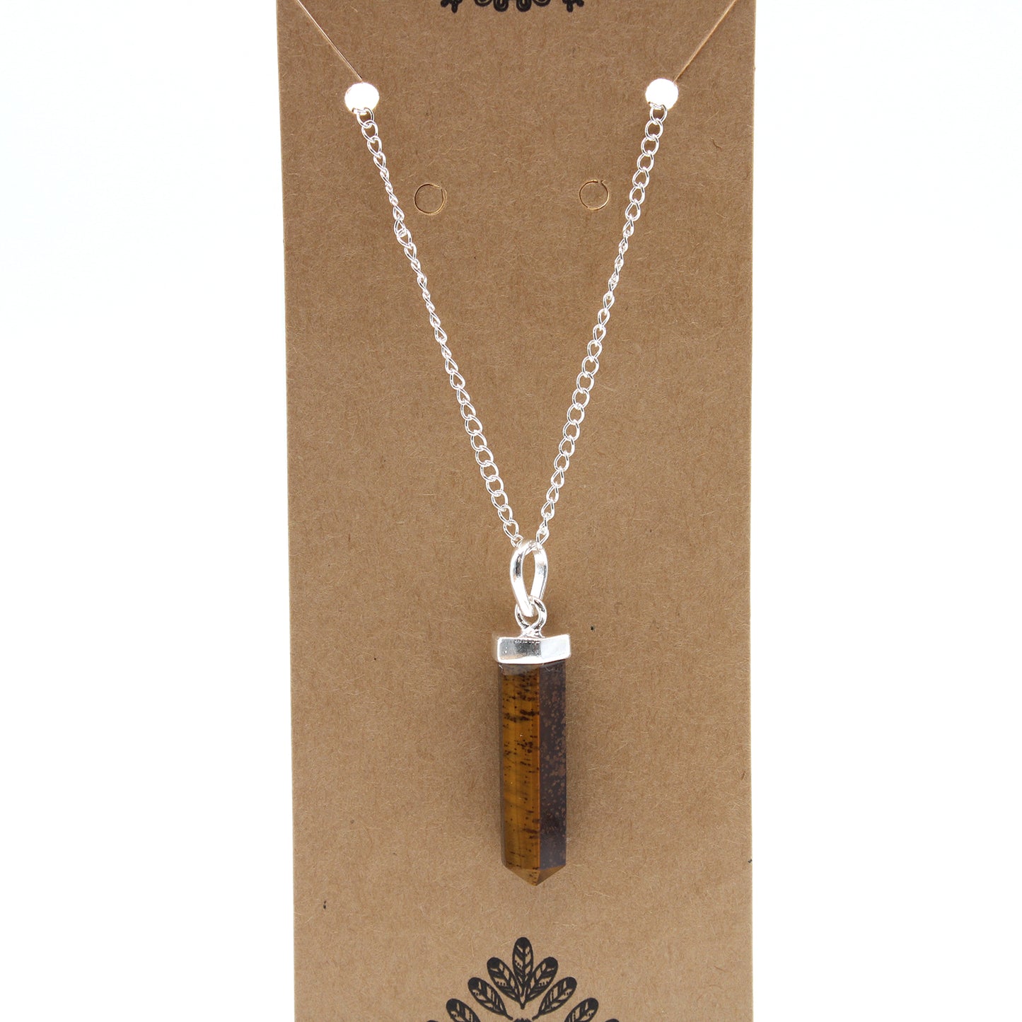 Gemstone Classic Point Pendant - Tiger Eye From Witch, Please!
