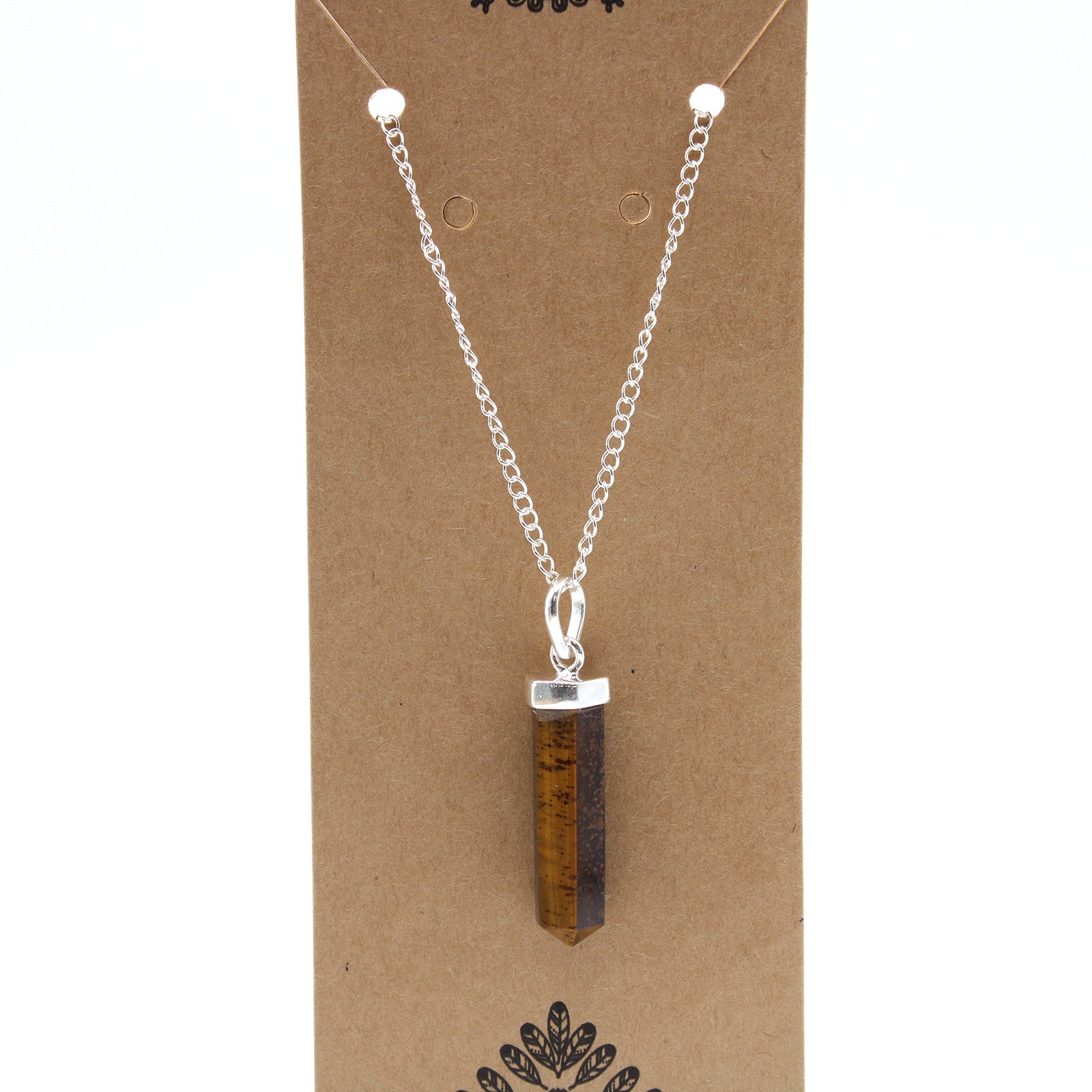 Gemstone Classic Point Pendant - Tiger Eye From Witch, Please!