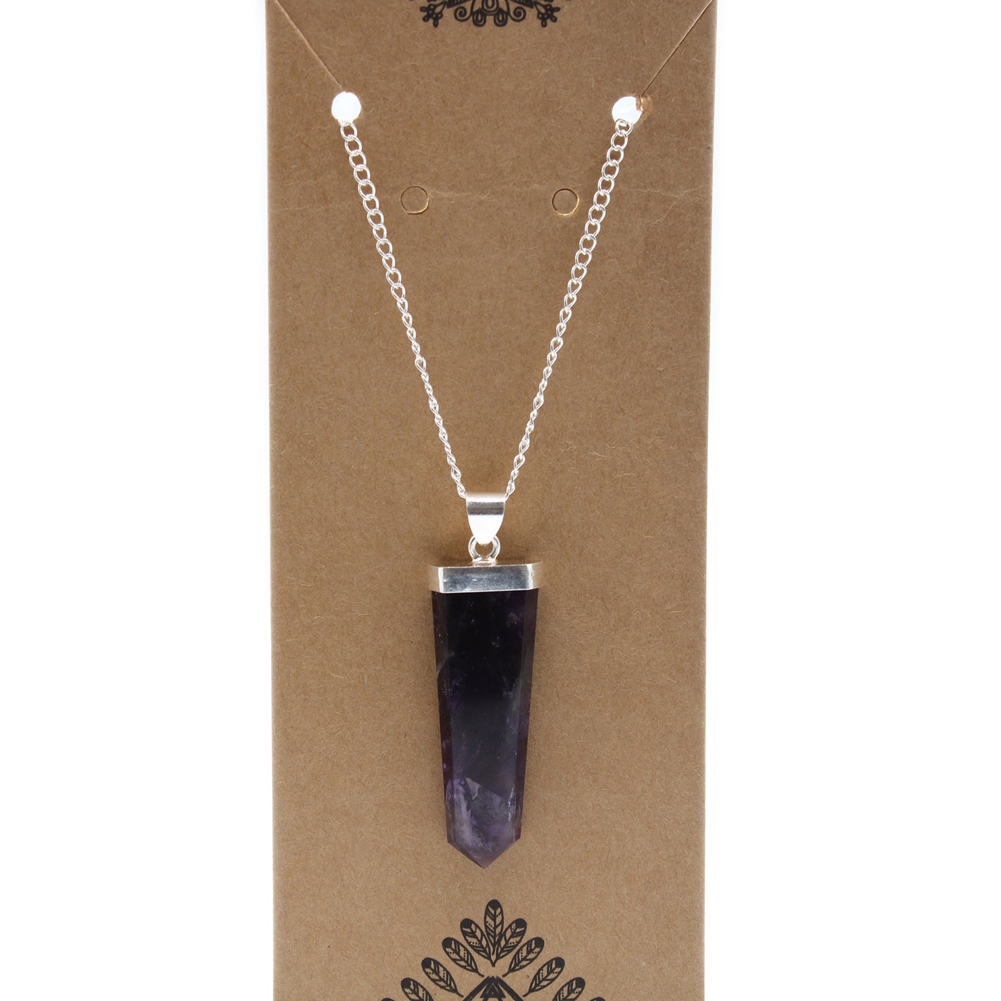 Gemstone Flat Pencil Pendant - Amethyst From Witch, Please!