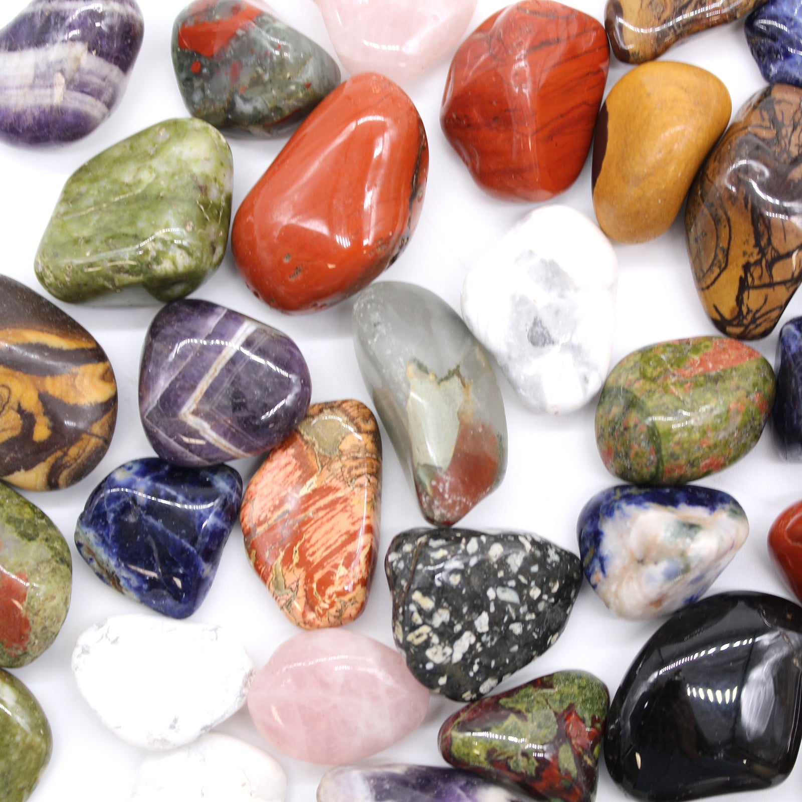 Medium African Tumble Stones - Grey Agate - Botswana From Witch, Please!