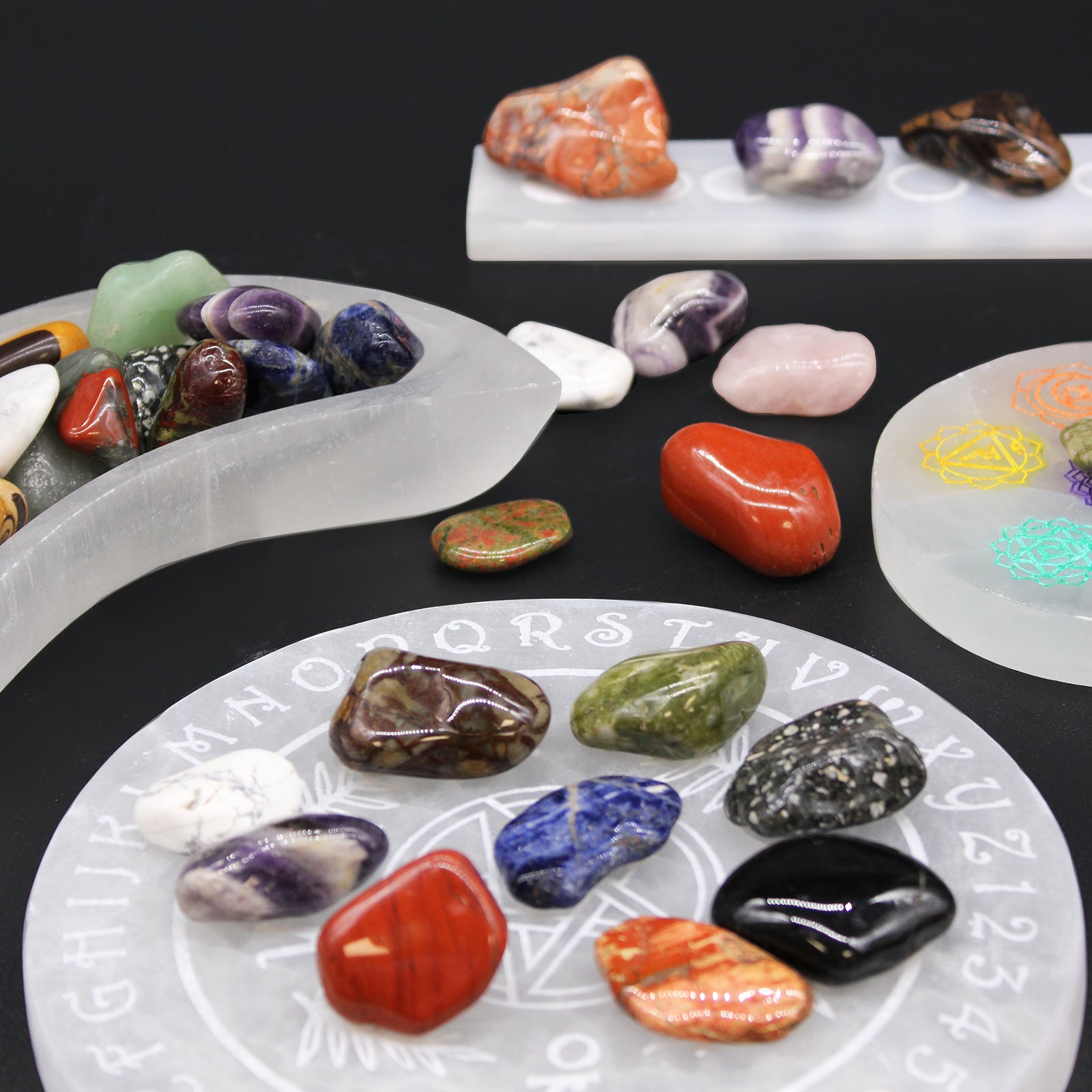 Medium African Tumble Stones - Grey Agate - Botswana From Witch, Please!
