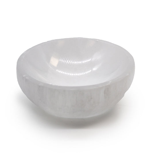 Selenite Round Bowl - 10cm From Witch, Please!