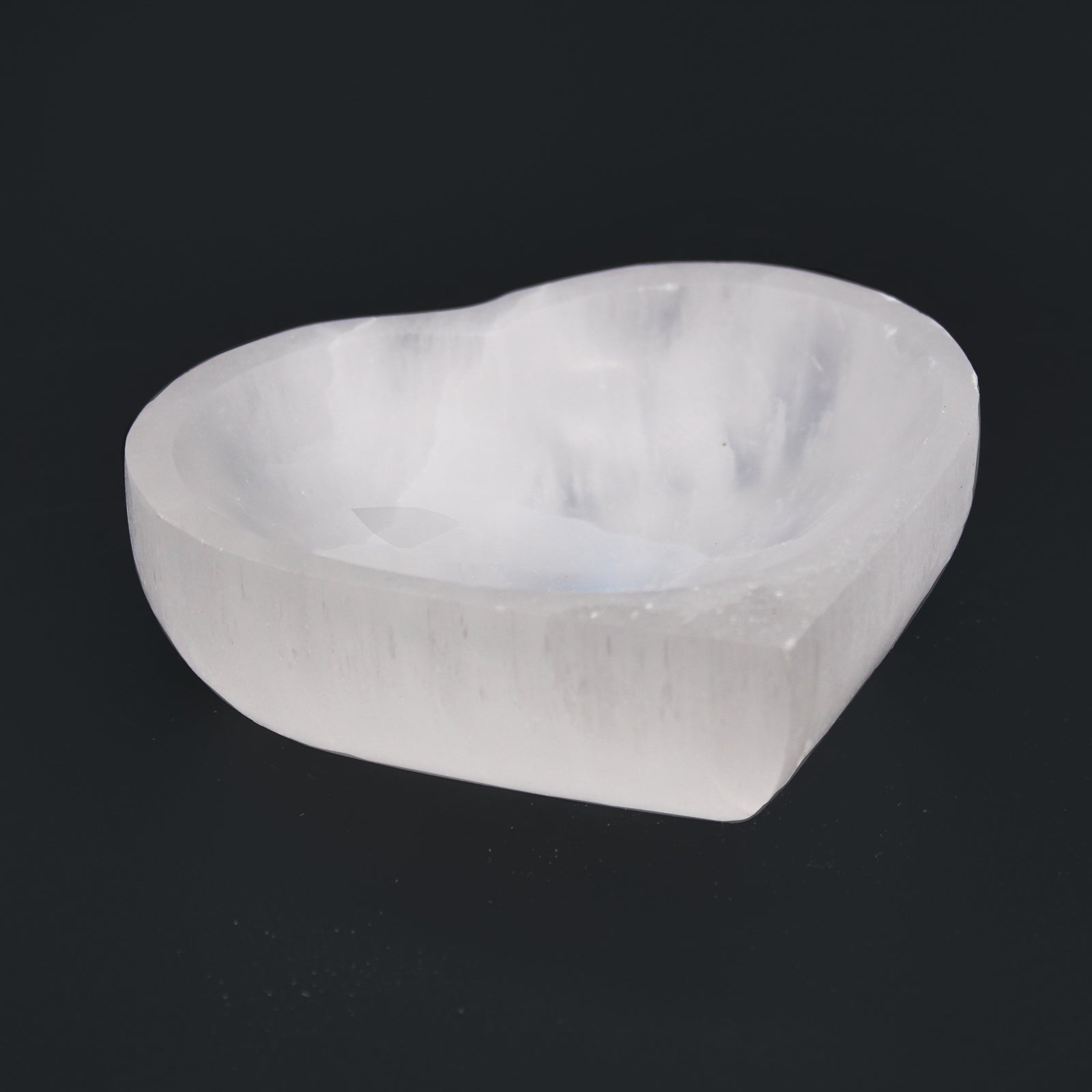 Selenite Heart Bowl - 10cm From Witch, Please!