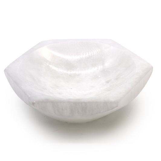 Selenite Hex Bowl - 15cm From Witch, Please!