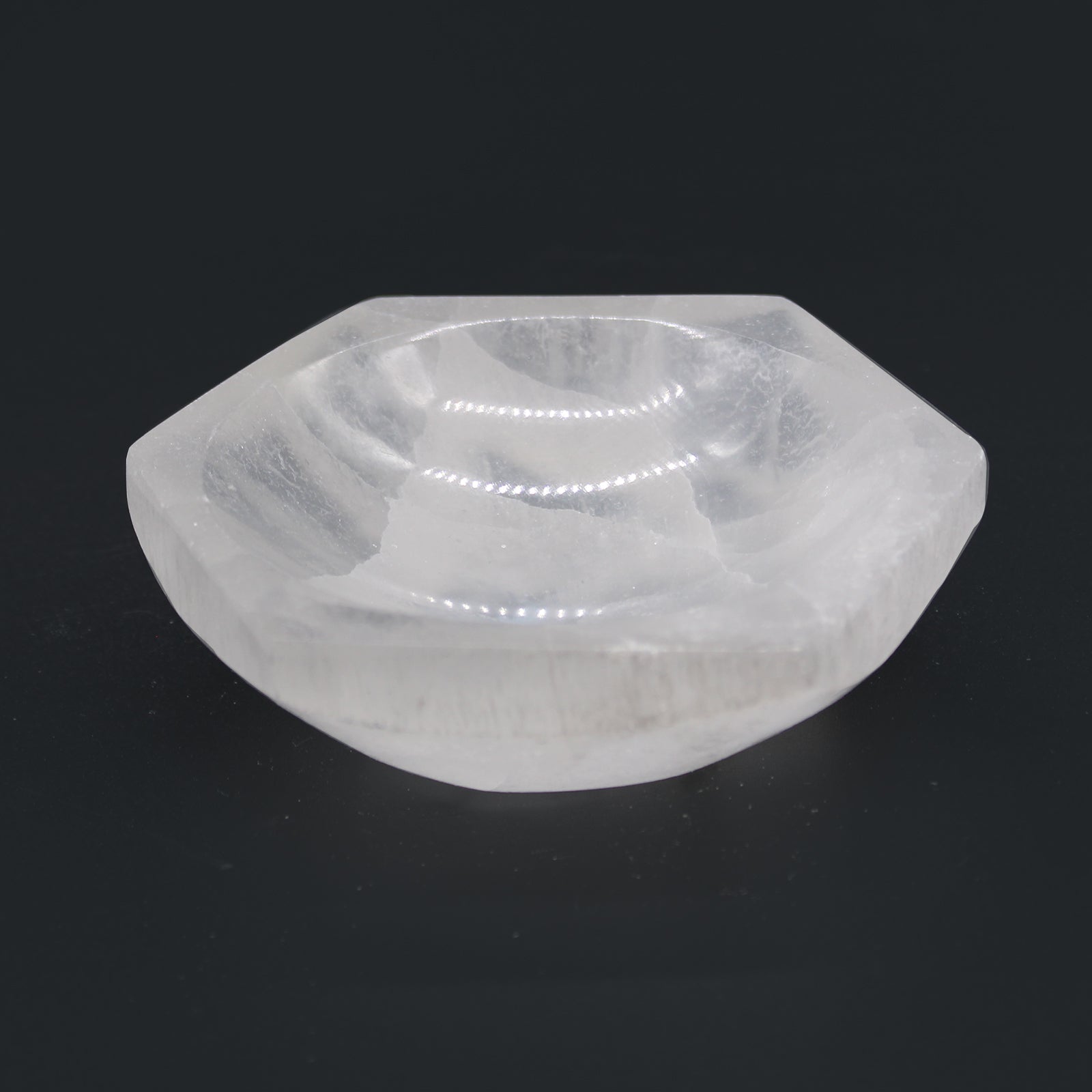 Selenite Hex Bowl - 10cm From Witch, Please!