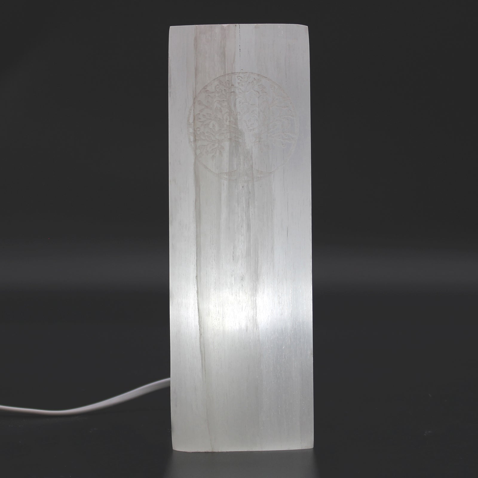 Selenite Block Lamp 25cm - Chakra Lamp From Witch, Please!
